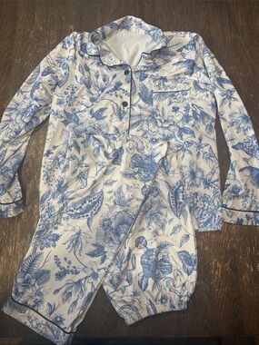 Blue Floral Women's Pajama Set - Brand: